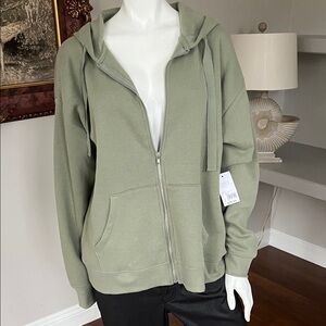 Sonoma Olive Green Zip-Up Jacket
